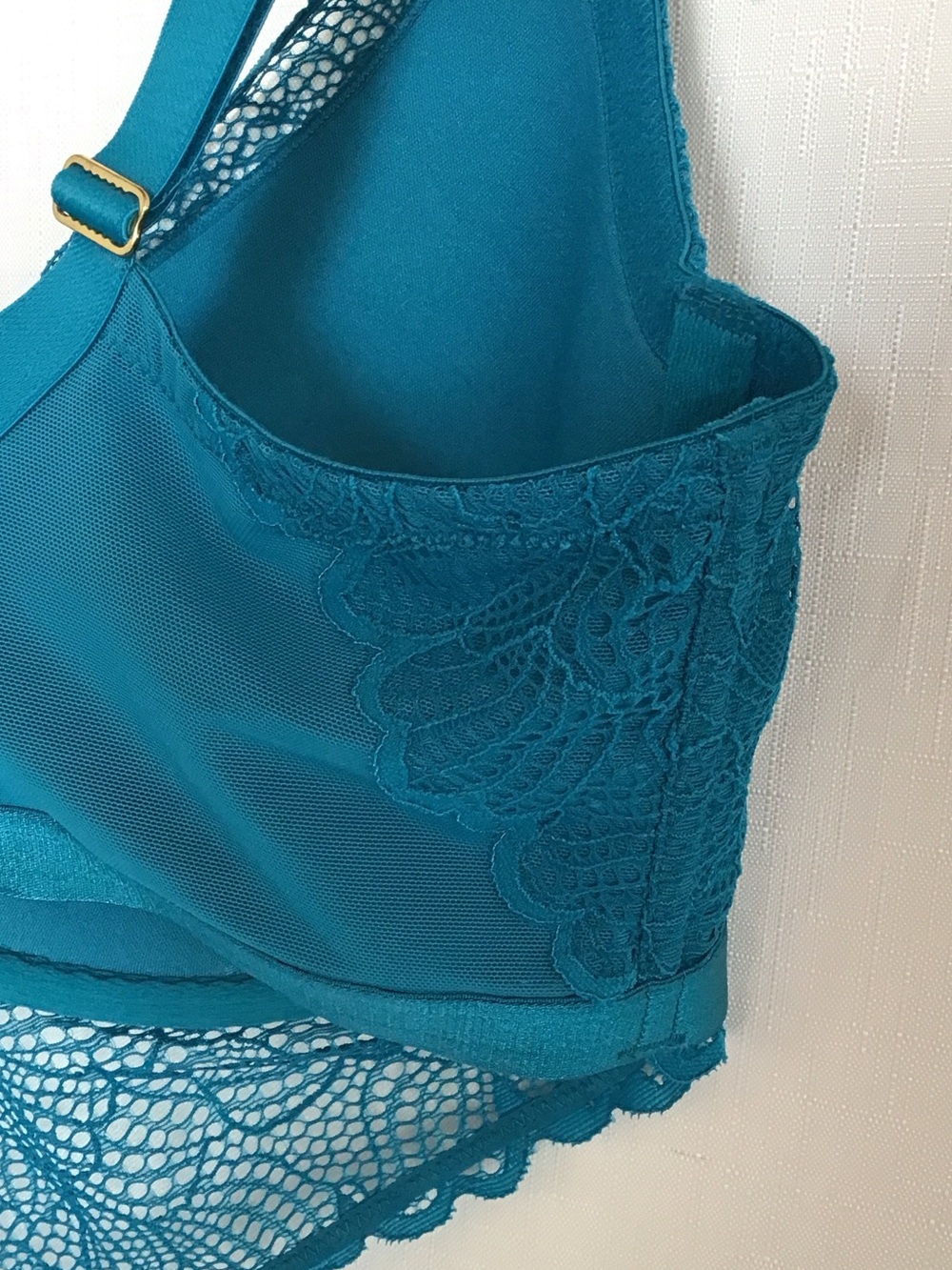 Cacique Women’s Teal Lace Longline Bra - Women Intimates size 38 F - Picture 5 of 9